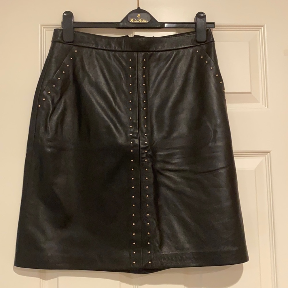 LK Bennett Genuine Leather Skirt